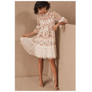 BHLDN Needle & Thread Butterfly Meadow Dress 8 NWT